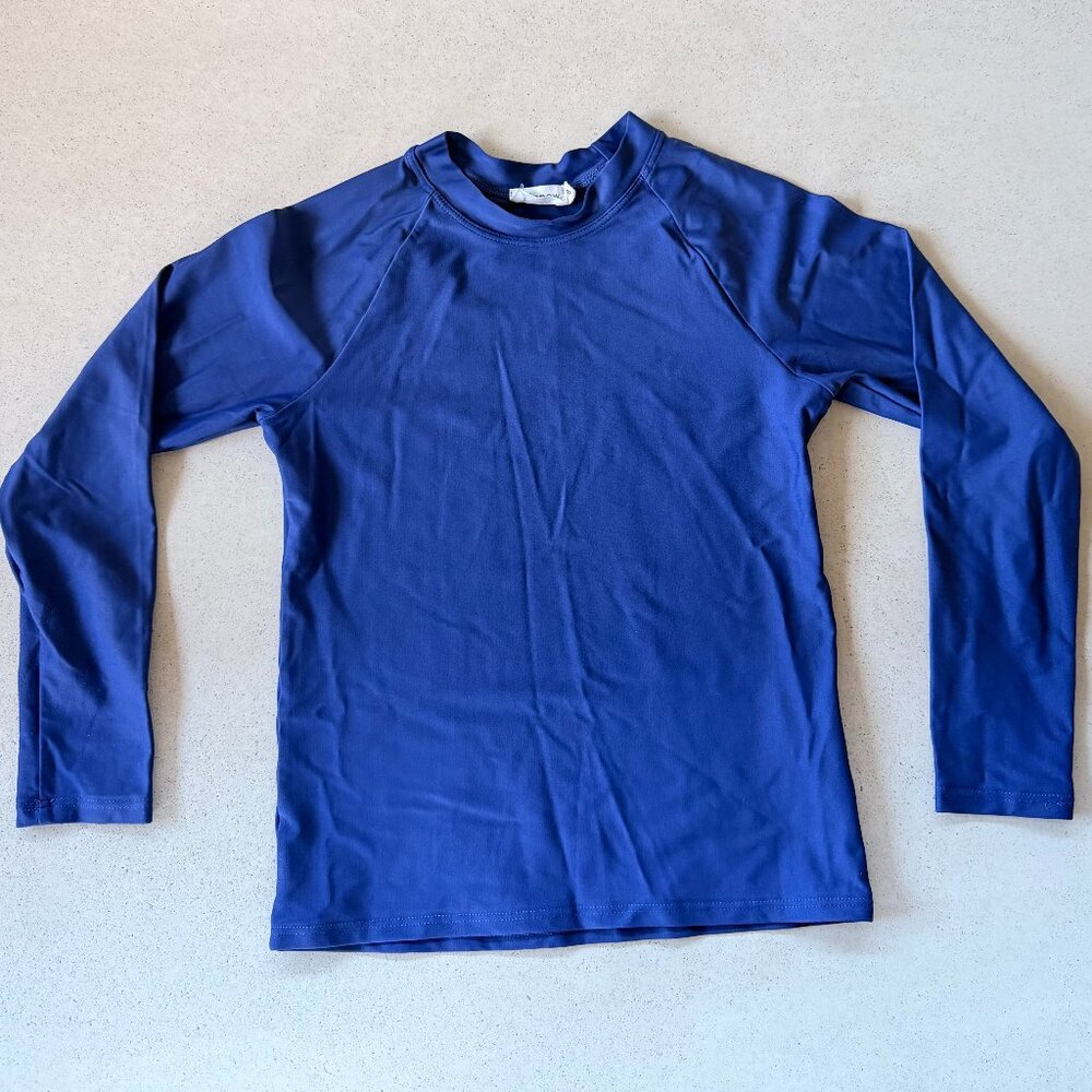 Minnow Navy Long Sleeve Rashguard | Size 7/8